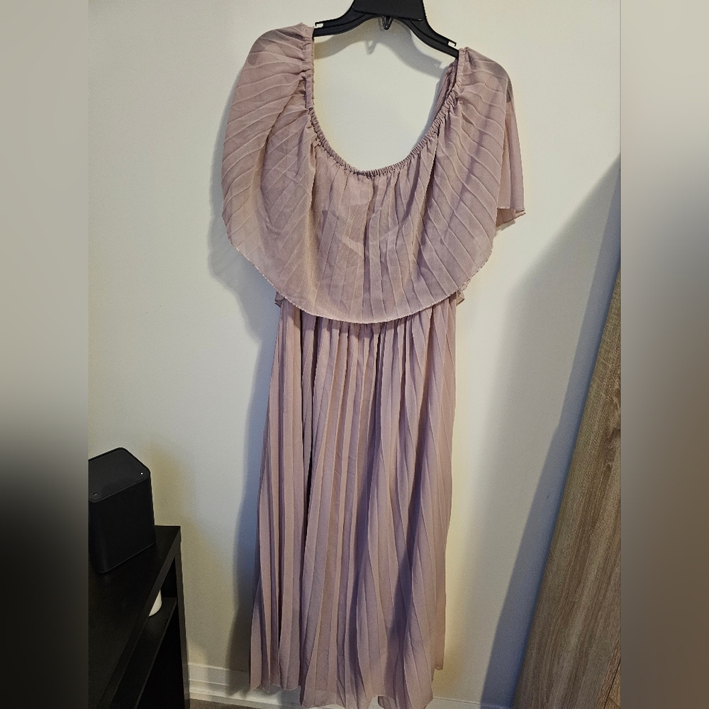 SHEIN Plus size Off Shoulder Maxi dress